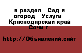  в раздел : Сад и огород » Услуги . Краснодарский край,Сочи г.